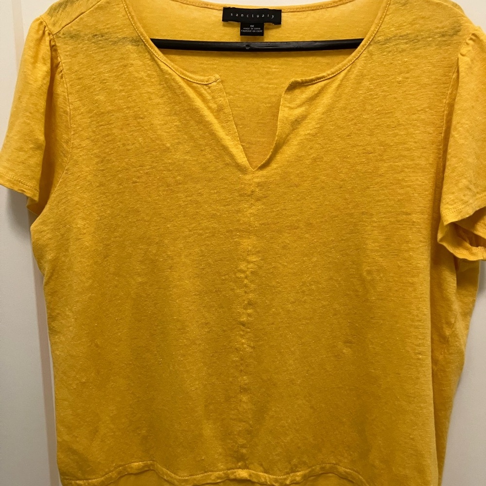 Vibrant Yellow Short Sleeve T-Shirt Classic Fit